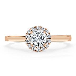 Bague de fiançailles en moissanite à coupe ronde de 0,75 ct