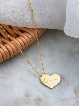 Collar personalizado en forma de corazón para ella