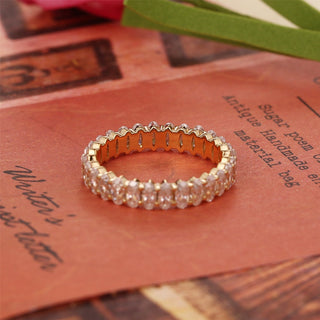 2.0 TCW Oval CVD Diamond Full Eternity Wedding Band