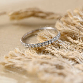 Alliance de mariage éternité complète avec diamants ronds CVD de 0,20 TCW