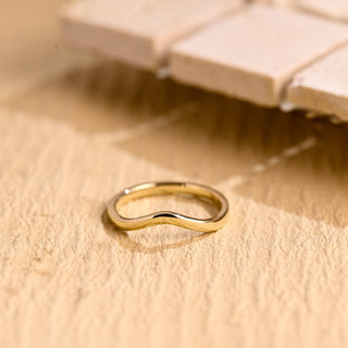 Solid Gold Plain Gold Wedding Band for Women