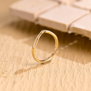 Solid Gold Plain Gold Wedding Band for Women