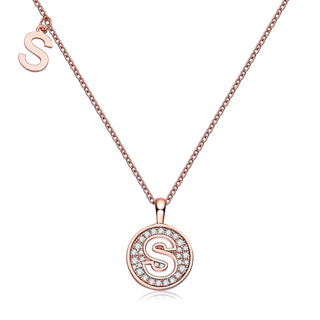 Customized "S" Letter Moissanite Diamond Necklace