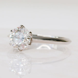 1.51 -3.50 CT Round Solitaire Diamond Engagement Ring