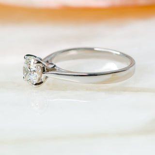 1.0 -3.0 CT Round Solitaire Diamond Engagement Ring