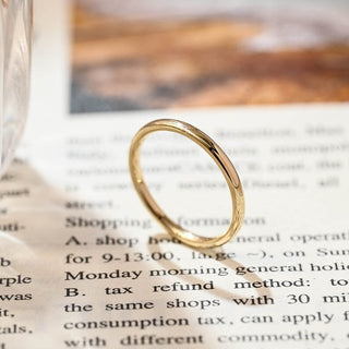 Classic Gold Plain Wedding Band