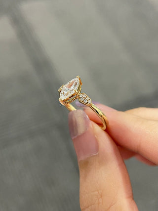 Bague de fiançailles unique en diamant Moissanite taille marquise de 1,0 à 2,0 ct