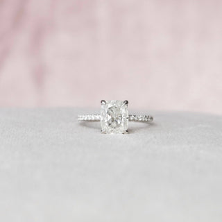 2.0CT Elongated Cushion Cut Moissanite Engagement Ring - ELITE CARAT