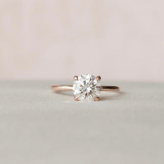 1.50CT Round Cut Solitaire Moissanite Engagement Ring - ELITE CARAT