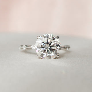 2.70CT Round Brilliant Cut Moissanite Solitaire Engagement Ring