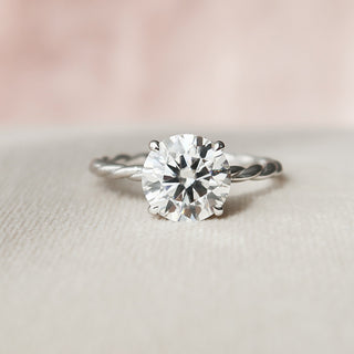 2.70CT Round Cut Braided Infinite Moissanite Engagement Ring - ELITE CARAT