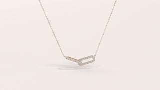 Infinity Interlinked Moissanite Diamond Circle Necklace for Women