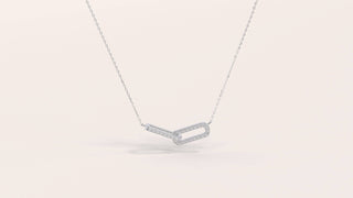 Infinity Interlinked Moissanite Diamond Circle Necklace for Women