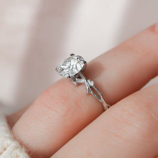 2.0CT Round Cut Twig Nature Inspired Moissanite Engagement Ring - ELITE CARAT