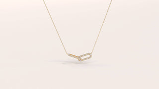 Infinity Interlinked Moissanite Diamond Circle Necklace for Women