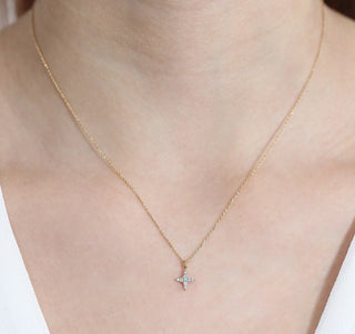 Collier Mini North Star en Diamant Cadeau pour Elle