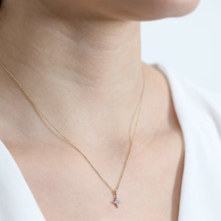 Collier Mini North Star en Diamant Cadeau pour Elle