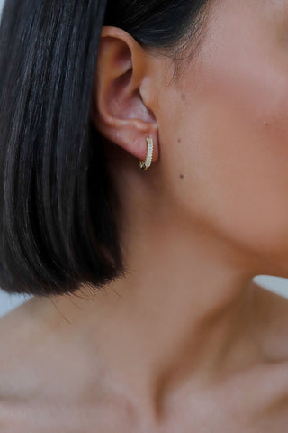 Boucles d'oreilles créoles en diamant taille baguette pour elle