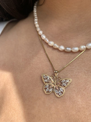 Collier Papillon en Or pour Femme 