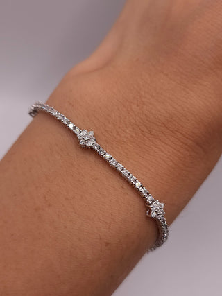 Pulsera de diamantes de moissanita de corte ovalado de 13,50 ct para mujer