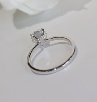 Bague de fiançailles avec diamant solitaire taille ronde de 1,20 ct G/VS1 cultivé en laboratoire