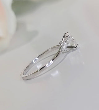 Bague de fiançailles avec diamant solitaire taille ronde de 1,20 ct G/VS1 cultivé en laboratoire