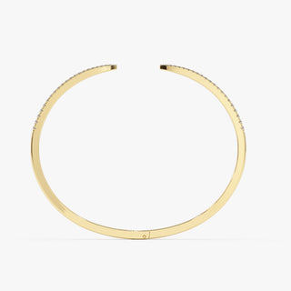 Bracelet jonc rond en diamant pour femme