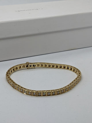 Magnifique bracelet de tennis en diamant taille ronde pour elle