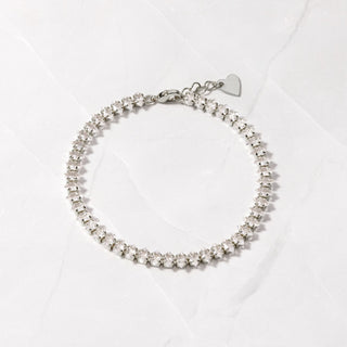 Bracelet tennis en diamant taille marquise et moissanite pour elle 