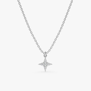 Collier Mini North Star en Diamant Cadeau pour Elle