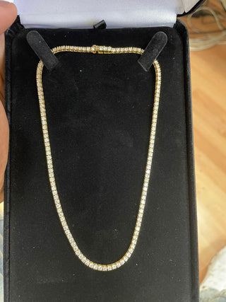 Collier ras du cou avec diamants taille ronde, cadeau pour elle