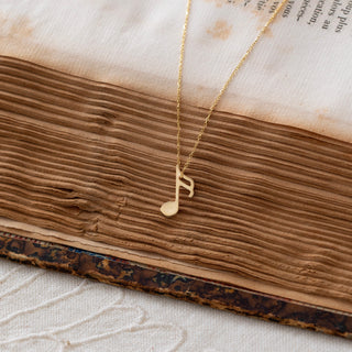 Collier à breloques avec note de musique pour la Saint-Valentin