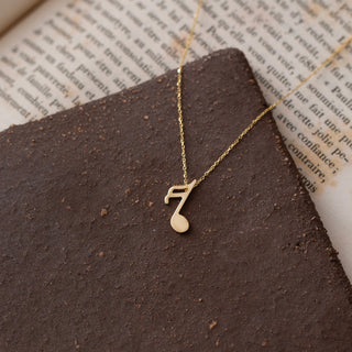 Collier à breloques avec note de musique pour la Saint-Valentin