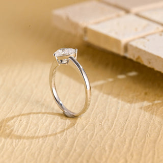 Anillo de compromiso con solitario de diamante y moissanita en forma de corazón de 1,0 CT a 3,0 CT