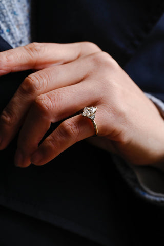 Bague de fiançailles avec grappe de diamants en moissanite taille marquise de 1,50 ct à 2,50 ct