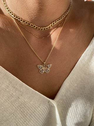 Collier Papillon en Or pour Femme 