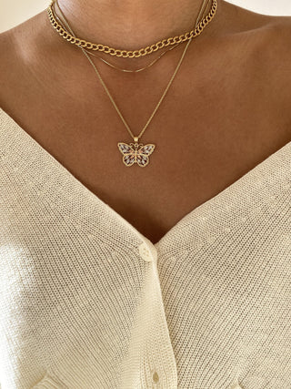 Collier Papillon en Or pour Femme 