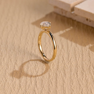 Anillo de compromiso con diamantes de moissanita de talla pera de 1,50 ct a 2,50 ct