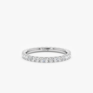 Bague empilable avec diamants taille ronde et éternité