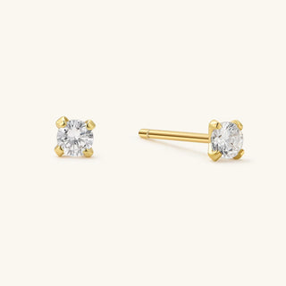 Boucle d'oreille en cartilage avec diamant taille ronde pour elle 