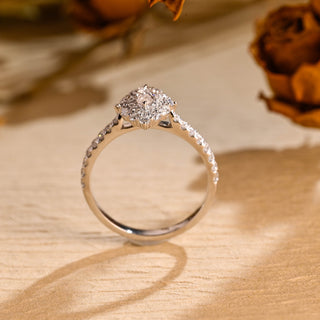 Bague de fiançailles avec diamants en grappe de moissanite taille marquise de 0,50 ct à 1,50 ct