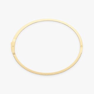 Bracelet jonc en diamant taille ronde pour cadeau d'anniversaire