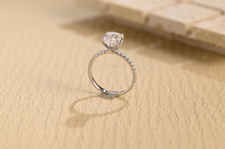 Bague de fiançailles unique en diamant avec moissanite taille poire 2,0 CT-3,0 CT