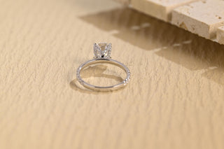 Bague de fiançailles unique en diamant avec moissanite taille poire 2,0 CT-3,0 CT