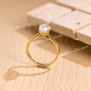 Bague de fiançailles en forme de tulipe avec diamants en moissanite taille marquise de 2,0 à 3,0 ct