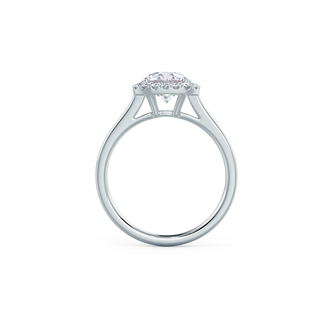 Bague de fiançailles halo de diamants en moissanite ronde sertie cathédrale de 1,75 ct pour femme