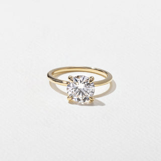 Bague de fiançailles avec diamant solitaire rond G/VS2 CVD de 2,02 ct