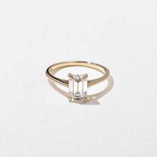 Bague de fiançailles avec diamant solitaire émeraude G/VS1 CVD de 1,37 ct