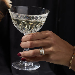 Alianza de boda con diamantes cultivados en laboratorio engastados en forma de baguette de 0,75 TCW