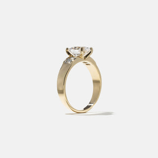 Bague de fiançailles à cinq pierres en diamant ovale F/VS2 CVD de 1,53 ct